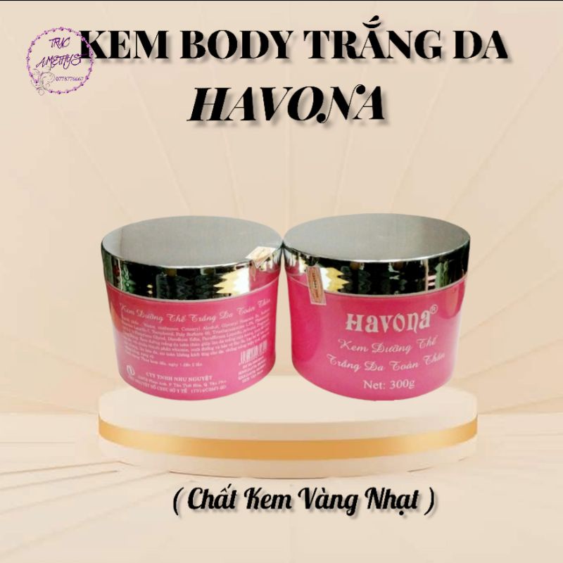 KEM DƯỠNG TRẮNG BODY HAVONA HỒNG 300G