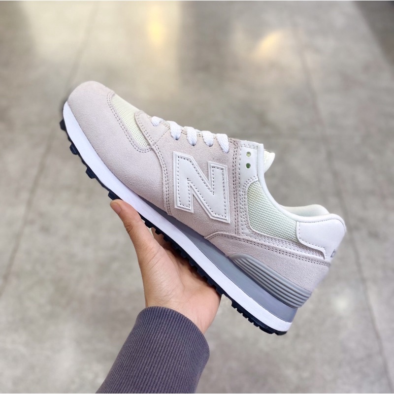 Giày thể thao 574 xám nhạt cực êm, dễ phối đồ