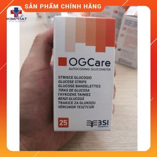 Que Thử Đường Huyết OGCare 25 Que, 50 que