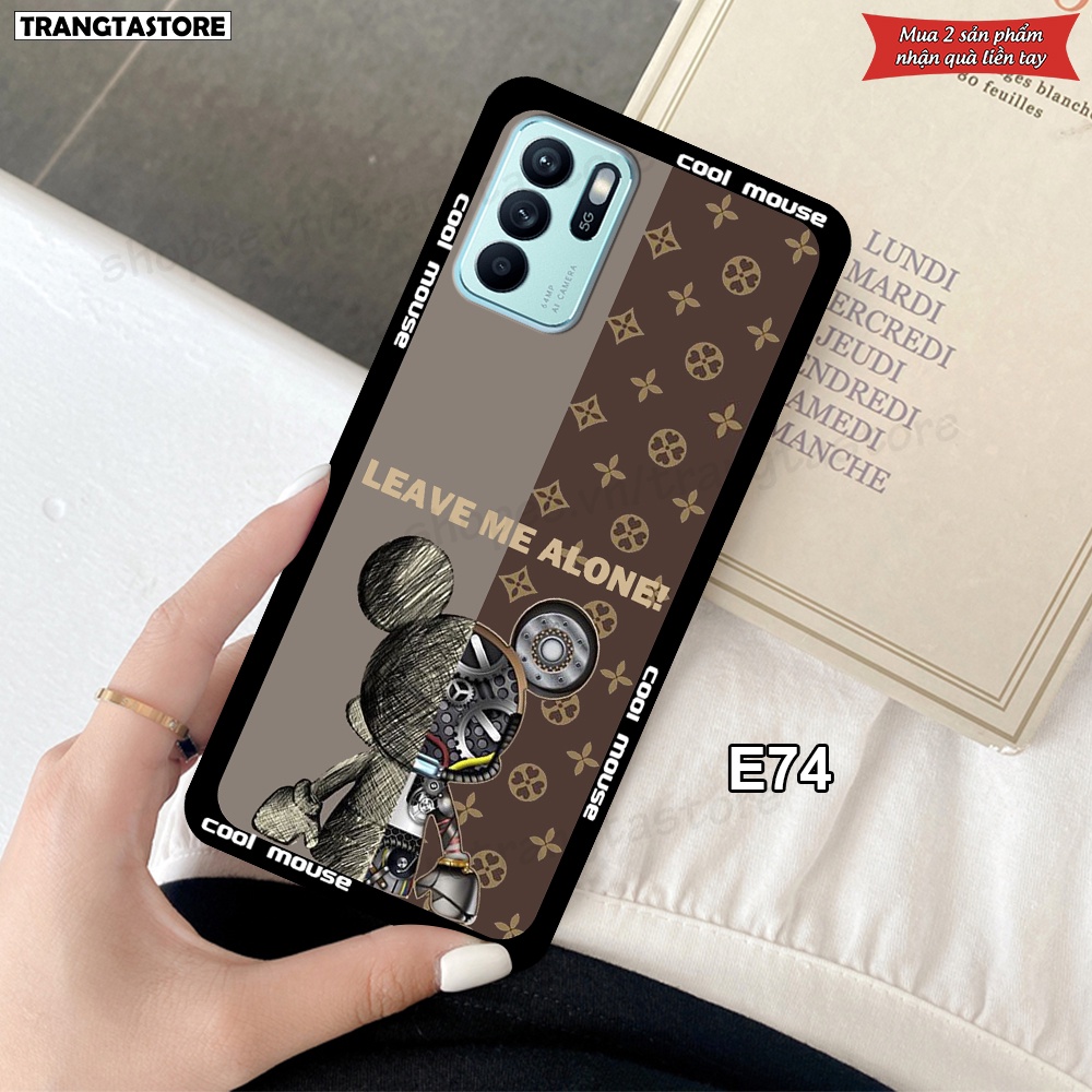 Ốp Oppo Reno6 / Reno6 Z 5G / Reno 6 Pro in hình gấu Bearbrick,Metal Style,Doremon siêu dễ thương chất lượng