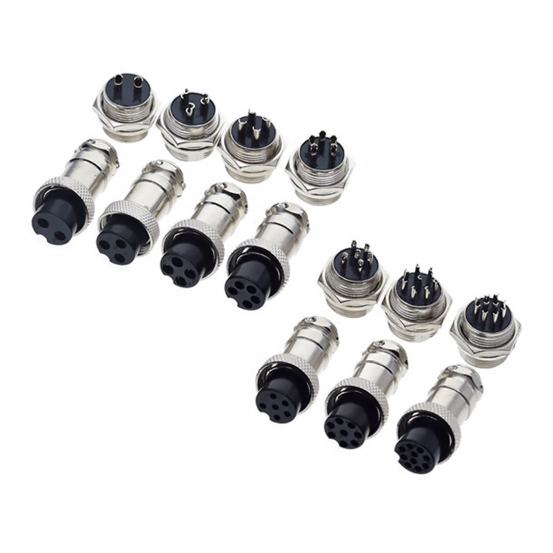 1 Bộ Phích Cắm Nối Dây Điện GX16 2/3/4/5/6/7/8/9 Pin 16mm L70-78