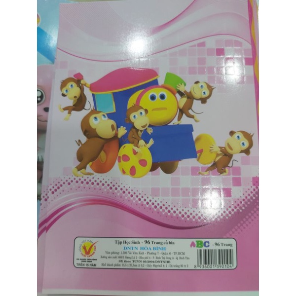 TẬP VỞ ABC HÒA BÌNH 4 Ô LI 96 TRANG GIẤY DÀY