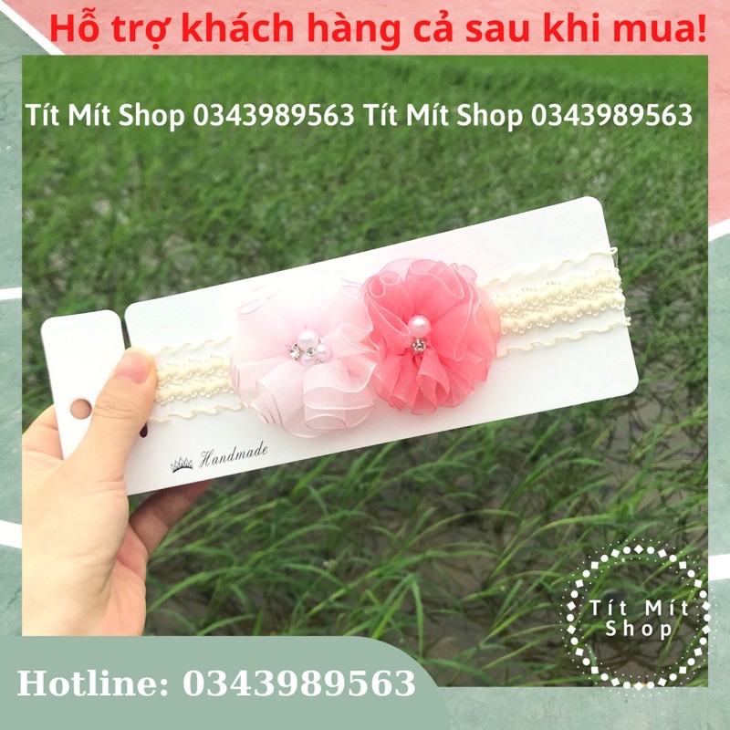 Băng đô cài tóc cho bé gái handmade độc đáo dễ thương