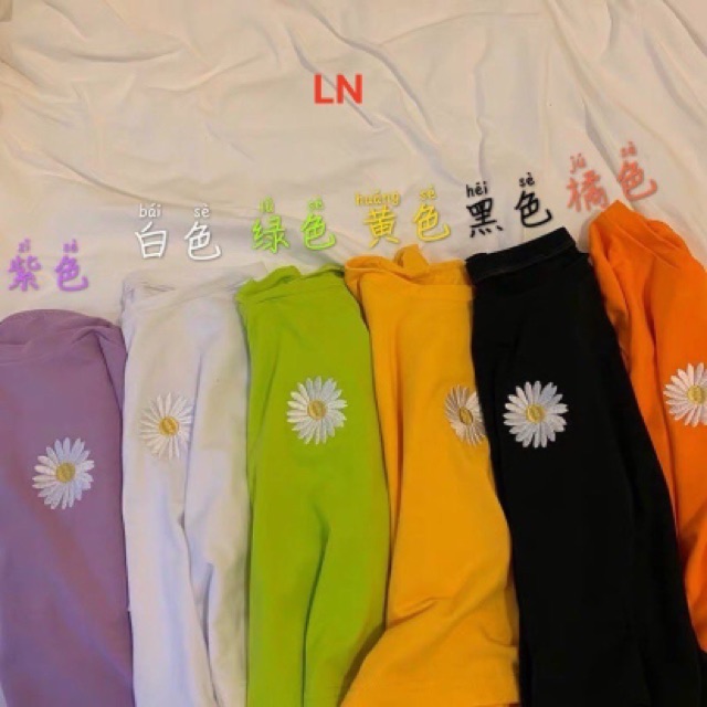Áo croptop hoa cúc nhỏ đa màu LN12