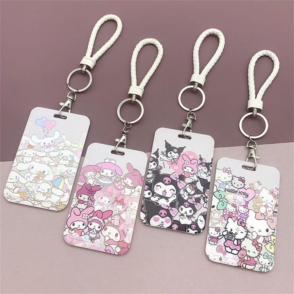Dây Đeo Thẻ ID / Thẻ Ngân Hàng Họa Tiết Hoạt Hình My Melody Dễ Thương Cho Học Sinh Giá Đỡ