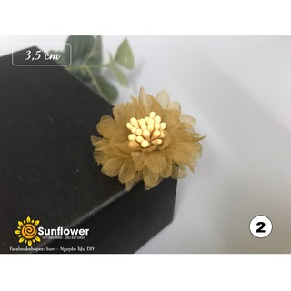 Hoa cúc voan nhụy mờ size 3cm