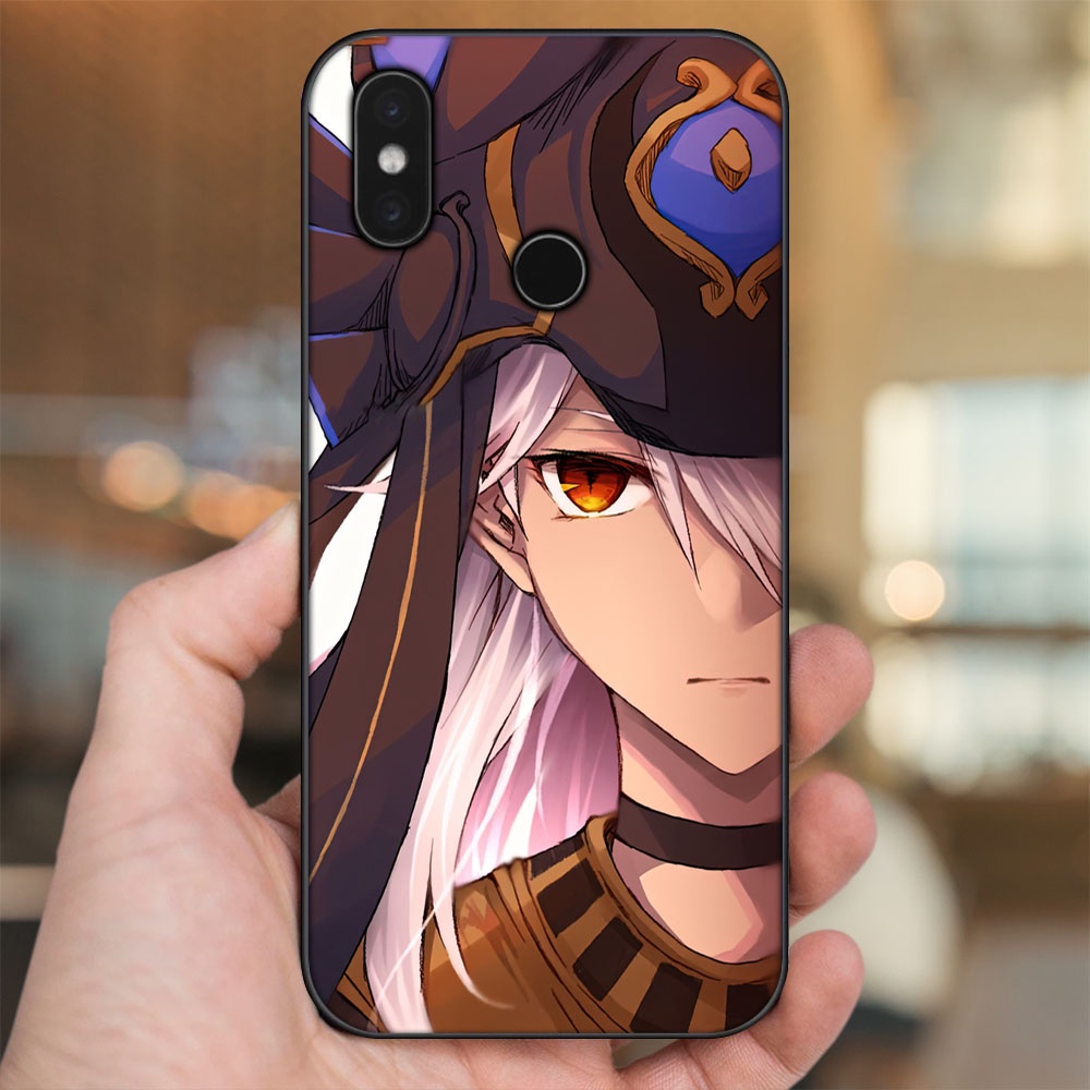 Ốp lưng Xiaomi Mi 8, Mi 8 SE viền đen in hình Cyno Genshin Impact