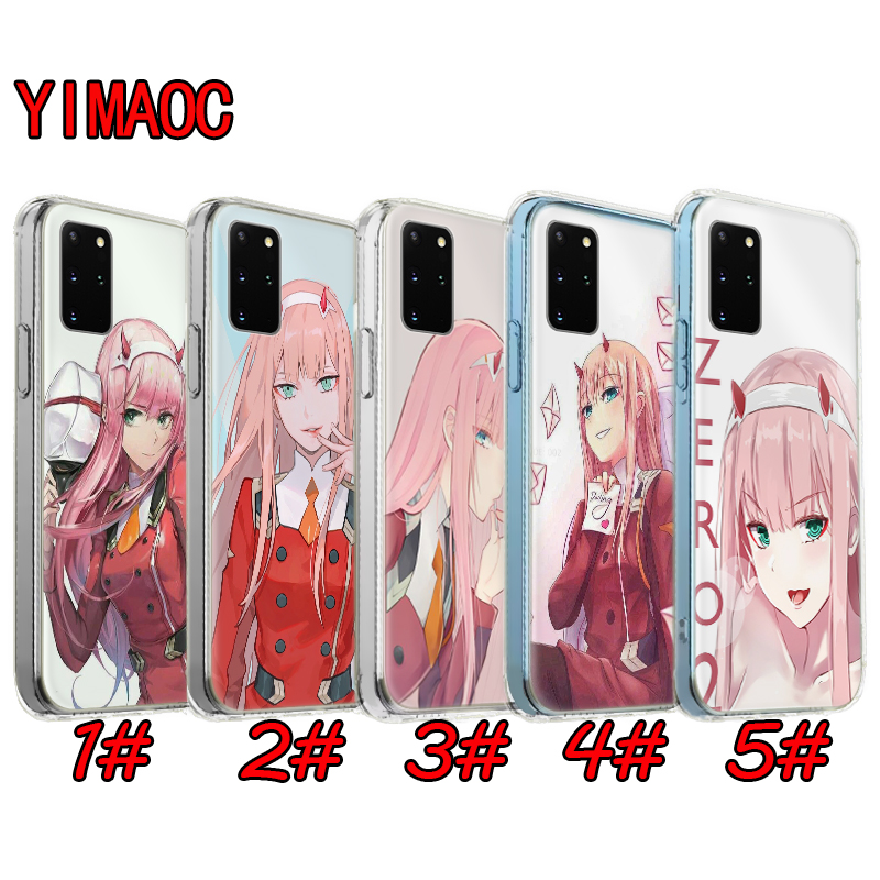 Samsung S7 Edge S8 S9 S10 Plus S10E S20 TPU transparent Soft case 20GBY franxx wiki zero two anime