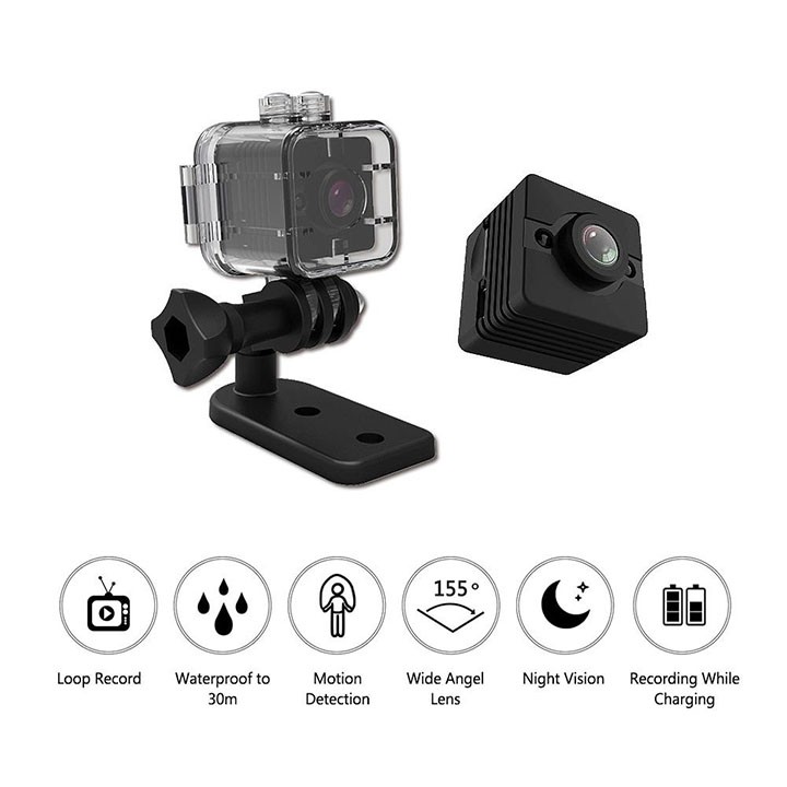 Camera thể thao mini ống kính nhiều lớp góc rộng 155 độ - EL0020 | BigBuy360 - bigbuy360.vn