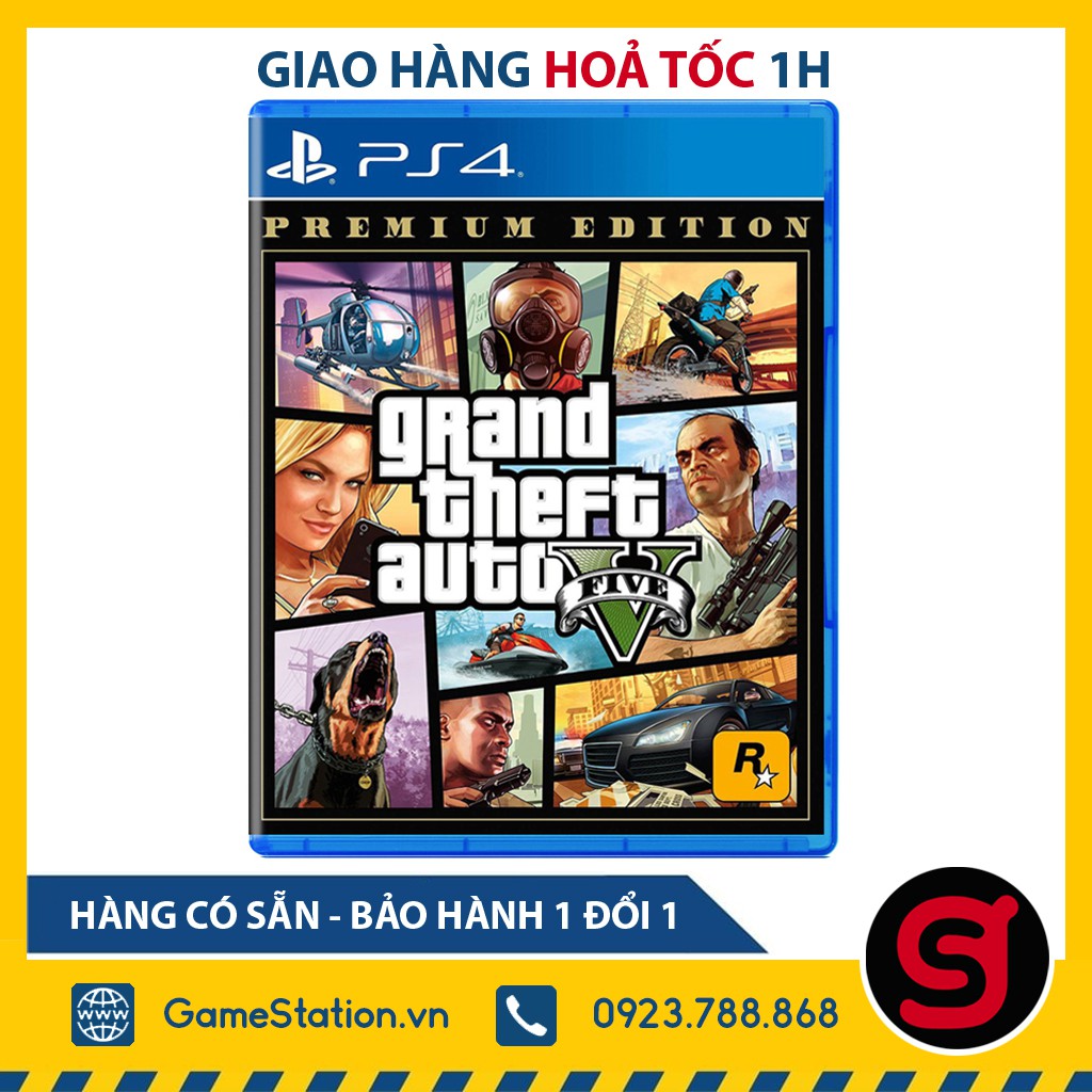 Đĩa Game PS4: Grand Theft Auto V Premium Edition (GTA 5)