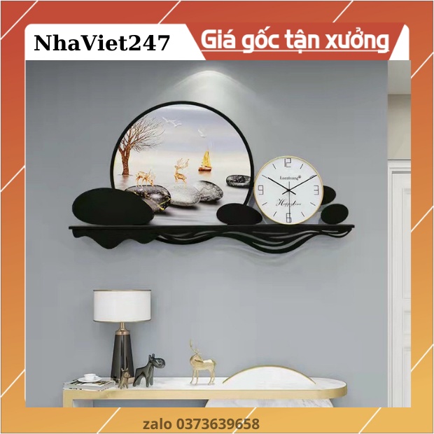 Đồng Hồ tranh Treo Tường Trang Trí Nhà Cửa- Mã 337-Kt 100*60cm-decor tường nhập khẩu,đẹp,giá rẻ-quà tặng ý ngĩa-bh 5 năm