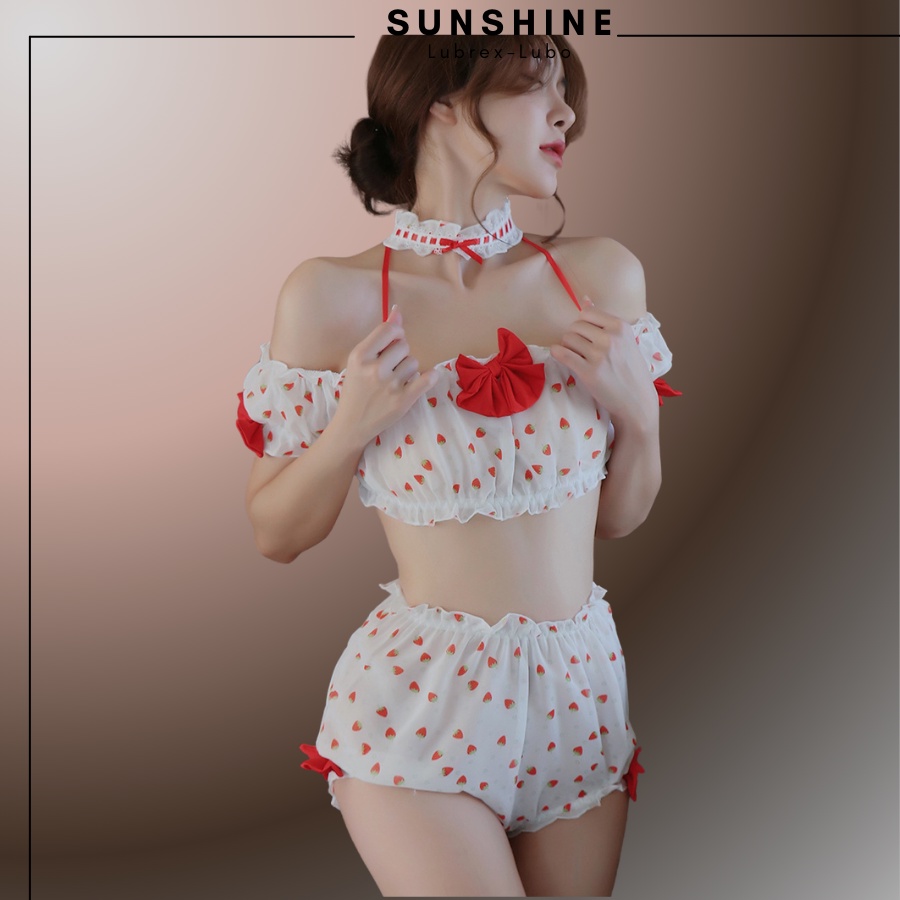 Bộ Đồ Ngủ Sexy Nữ Voan Gợi Cảm Quyến Rũ rẻ đẹp Sunshine _DN1366