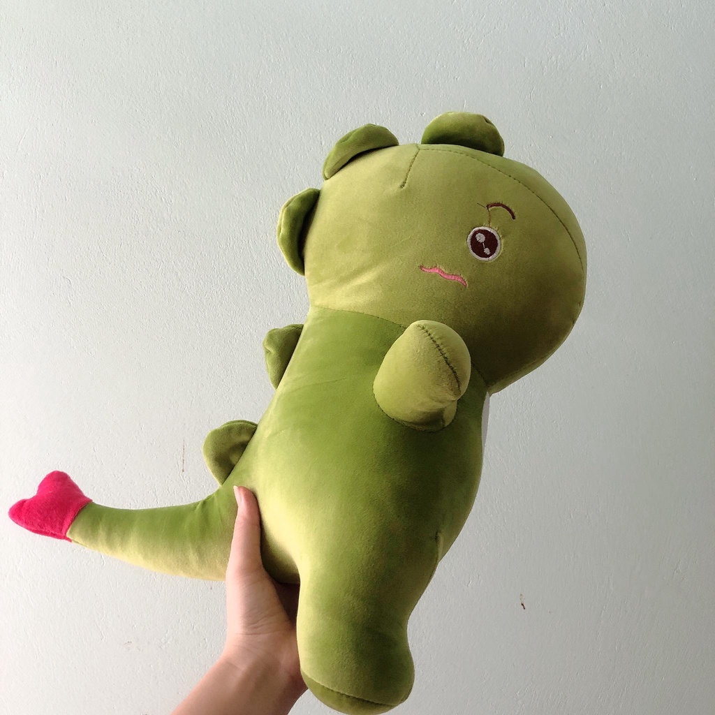 Thú Gấu Bông Khủng Long Đuôi Tim,Gối ôm quà tặng Siêu Mềm Êm Đẹp 45cm-Khangstore.vn