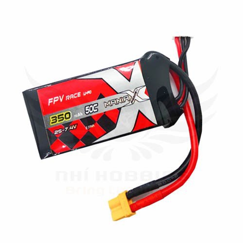 Pin Lipo Mania-X 7.4V 2S 350mAh 50C FPV Race