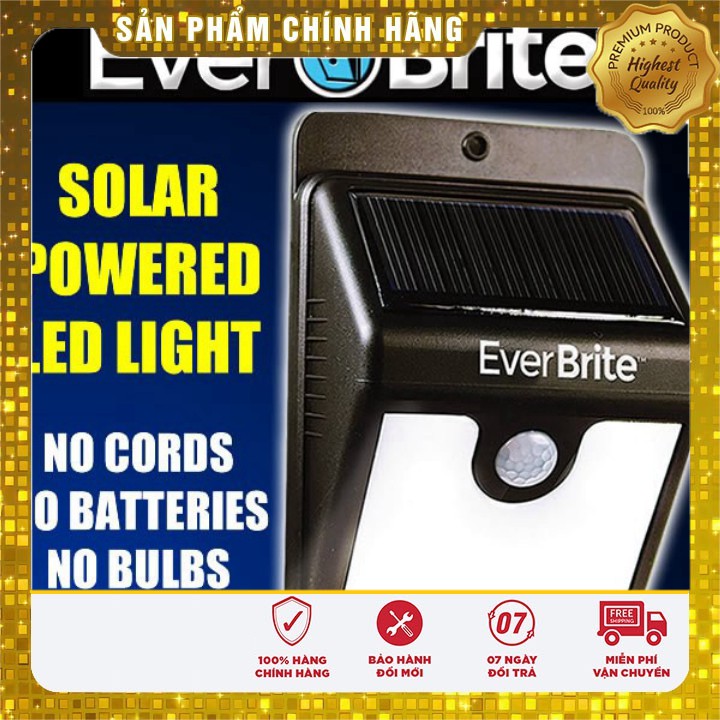 [ Rẻ & Bền ] Đèn cảm biến năng lượng mặt trời Ever Brite giá rẻ.