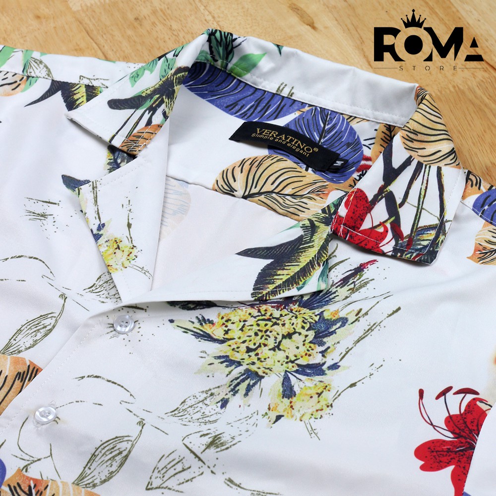 [VIDEO ÁO] Áo sơ mi hoạ tiết, sơ mi đi biển thấm hút mồ hôi, mát lạnh khi mặc vào người, độ bền cao|RM01|ROMA Store | BigBuy360 - bigbuy360.vn