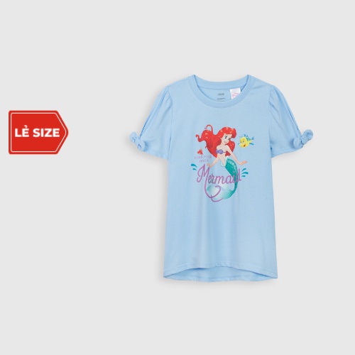Áo phông bé gái CANIFA cotton,hình công chúa Disney - 1TS21S011