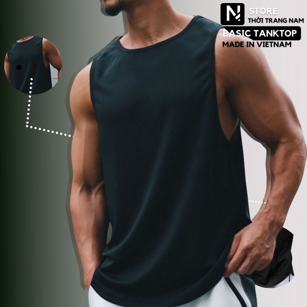 Áo ba lỗ nam tập gym, áo ba lỗ gymshark chuyên dụng thoải mái_ABL01