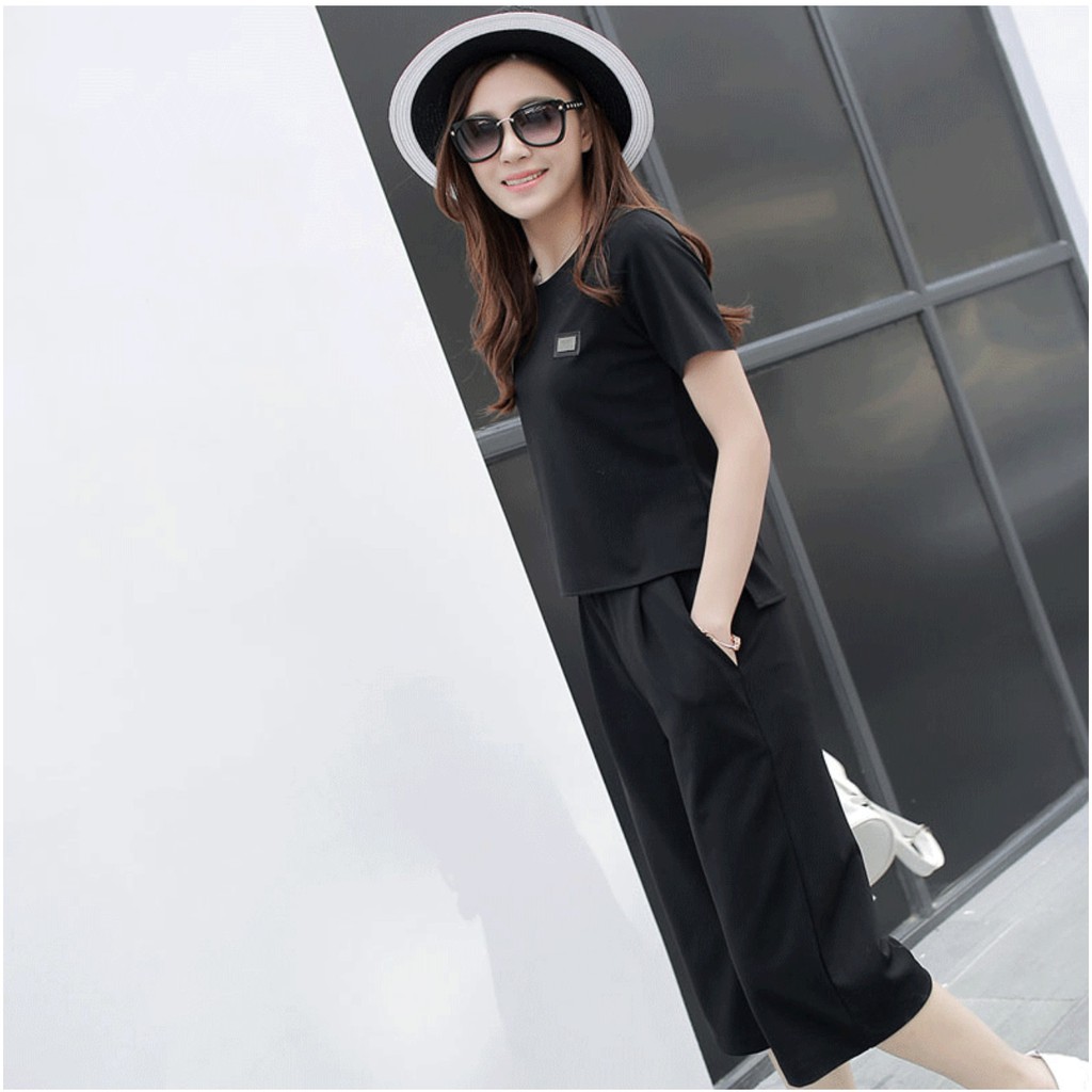 [Mã SKAMLTSW8 giảm 10% đơn 100K] Set Hipster phong cách đường phố - quần ống suông kèm áo kiểu - BunBun Homewear | BigBuy360 - bigbuy360.vn