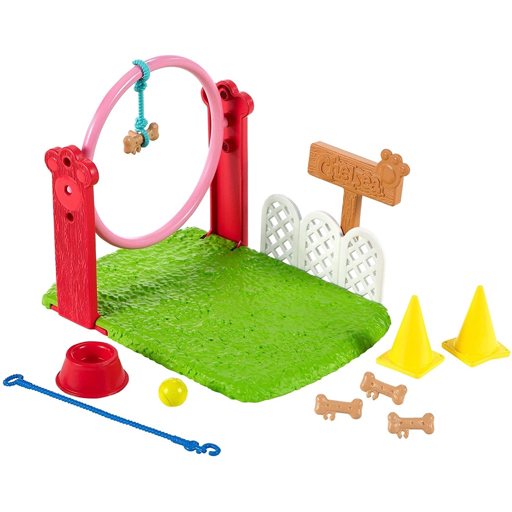 Búp Bê Barbie Chelsea Huấn Luyện Chó Cưng Dog Trainer Playset