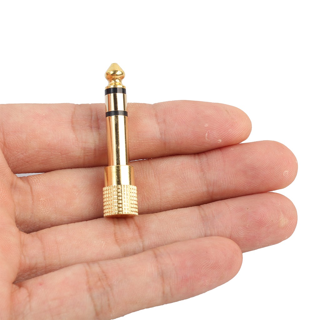 Đầu cắm chuyển đổi âm thanh 6.35mm đực sang 3.5mm đầu cái 1 / 4 &quot;