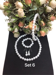 Bộ trang sức ngọc trai handmade
