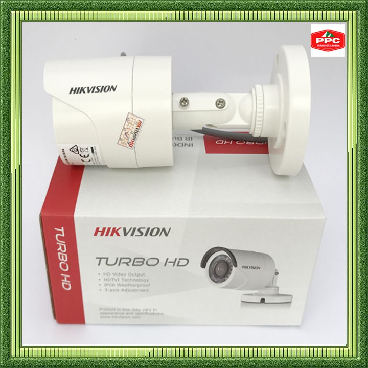 Camera Hikvision HD-TVI 720P thân trụ hồng ngoại 20m; vỏ nhựa
