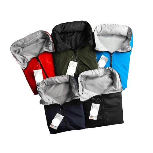 Áo Khoác Gió 2 mặt có mũ,2 lớp gió dầy dặn,chống nước,che nắng, mưa, mũ giấu được vào cổ áo