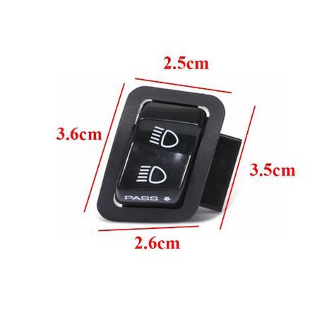 CÔNG TẮC PASSING Nhấp Nháy Đèn Pha - Tặng Kèm Giắc Cắm Lắp Xe Honda ab, vision,lead,wave, SH mode