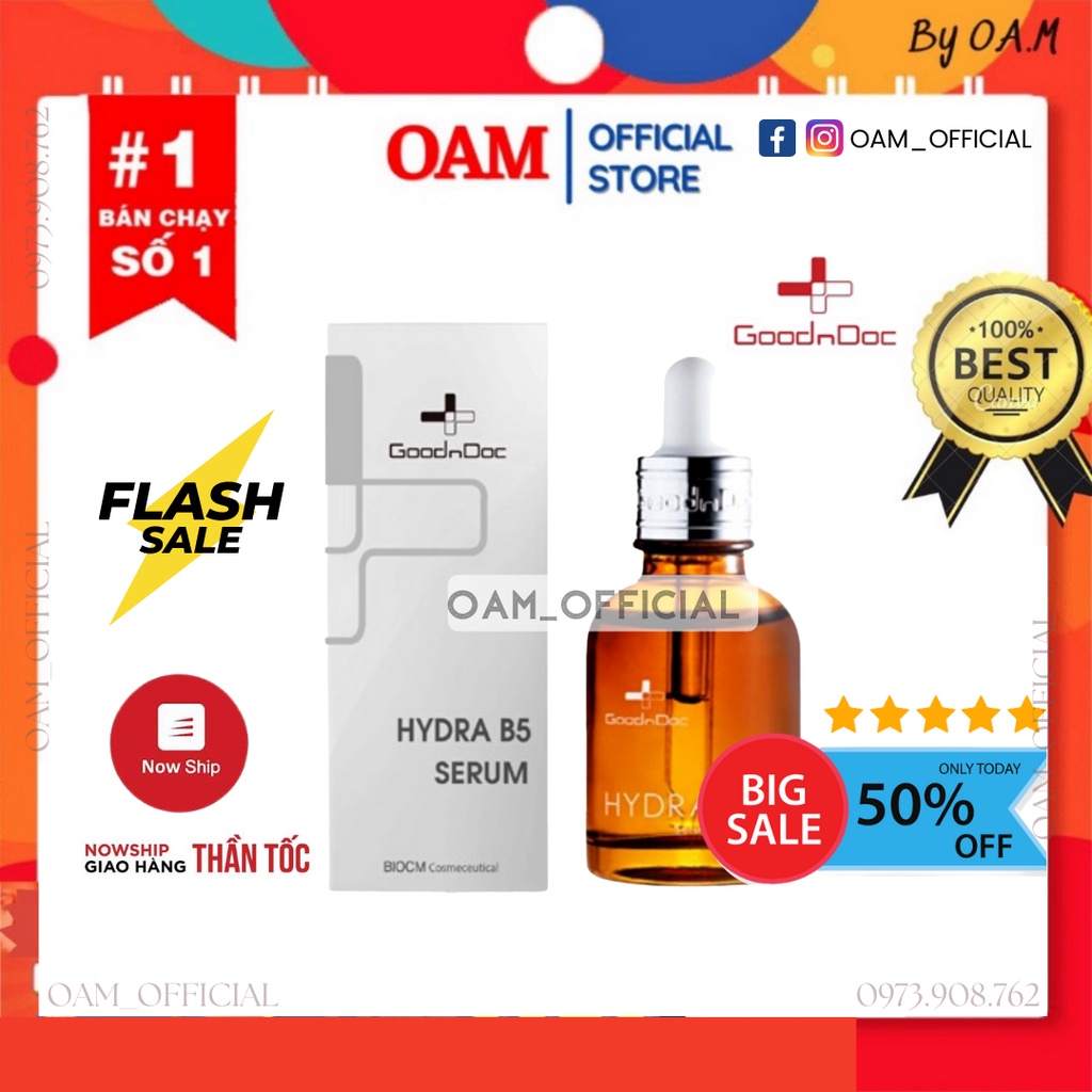 Serum B5 GoodnDoc B5 Hydra Dưỡng Ẩm, Phục Hồi, làm dịu da, làm trắng da, cấp nước