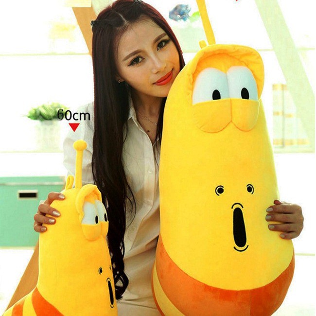 GẤU BÔNG SÂU LARVA VÀNG [ẢNH THẬT]