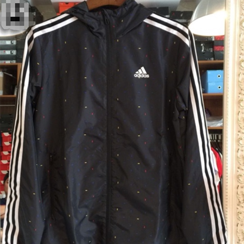 Áo Khoác Chống Nắng / Gió Có Mũ Trùm Chất Liệu Mỏng Nhẹ Thời Trang Cho Nam 2022Adidas100% AY3783