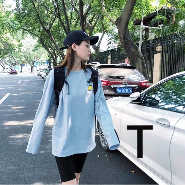 Áo thụng dài tay hoa quả -TR