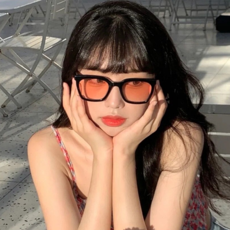 (KIQI-FASHION) COD Hỗ trợ bán buôn/Kính Mát Gọng Vuông Chống Tia UV400 Thời Trang Cho Nam Nữ