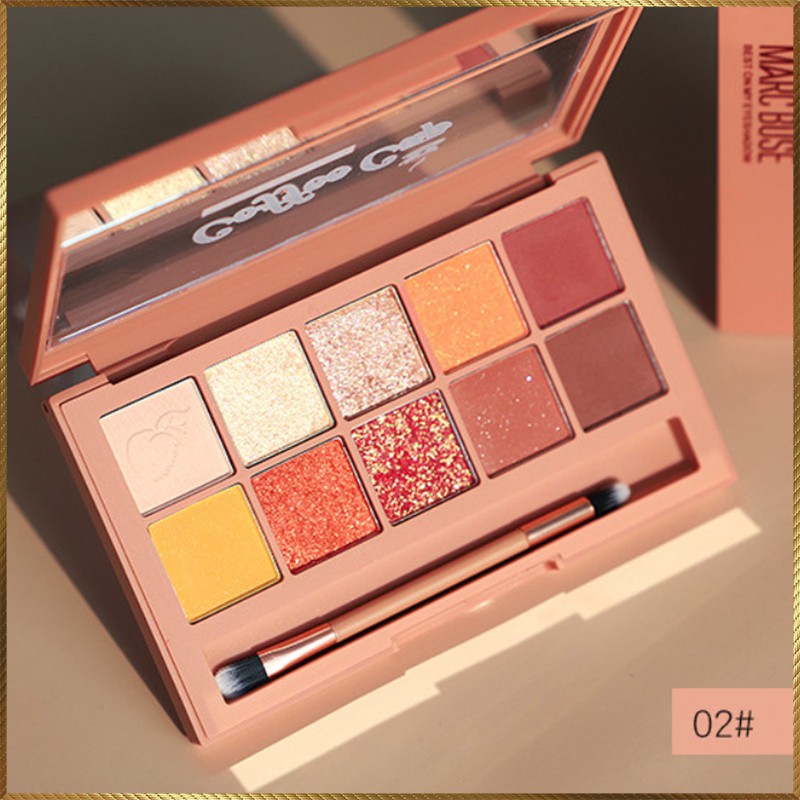 Bảng phấn mắt 10 ô kèm cọ Marc Buse Best On My Shadow bản Dupe của Clio Pro Eye Palette MBB3 | BigBuy360 - bigbuy360.vn