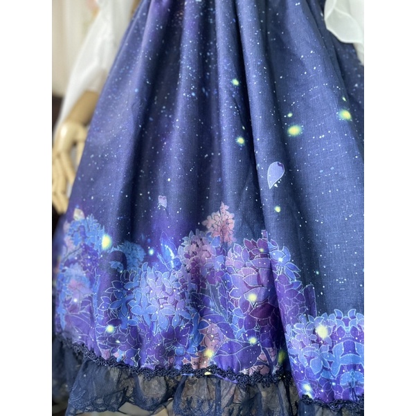 Đầm lolita Starry Sky bầu trời đom đóm phong cách Nhật Bản