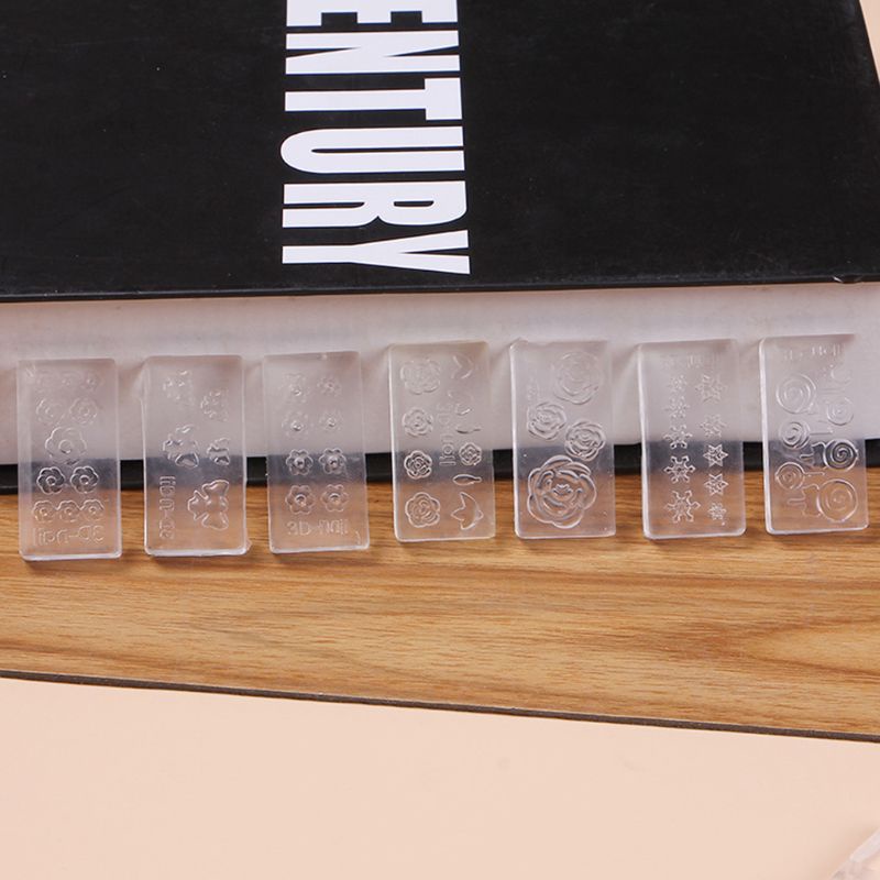 Set 30 Khuôn Silicone Tạo Hình Hoa 3D Trang Trí Móng Tay DIY