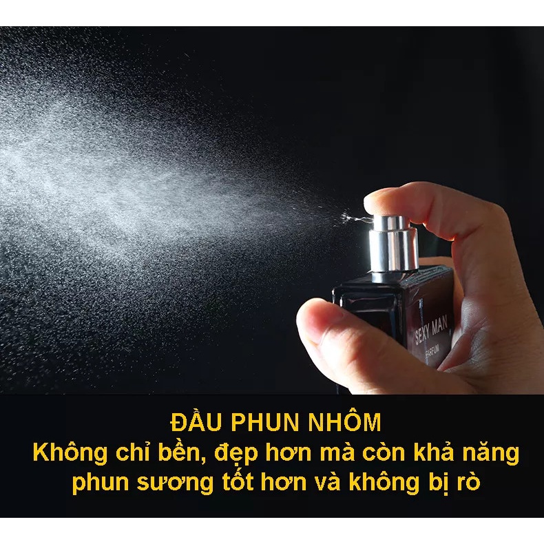 Nước Hoa Nam Mini Sexy Man Chính Hãng Thơm Lâu Phong Cách Sexy Đẳng Cấp, Nam Tính,50ml