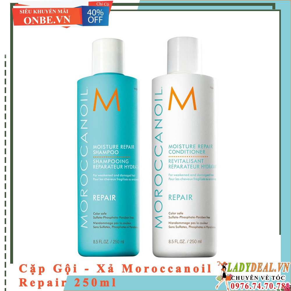 DẦU GỘI XẢ PHỤC HỒI ĐỘ ẨM MOROCCANOIL REPAIR [ 100ml - 250ml ] - CHÍNH HÃNG - NHIỀU PHÂN LOẠI