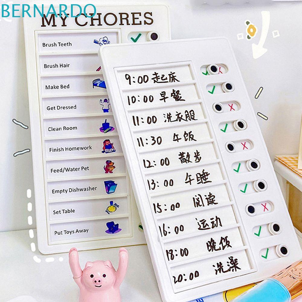 Bernardo Bảng Ghi Chú Lập Kế Hoạch Hàng Ngày Dạng Dính Nhỏ Gọn Có Thể Tái Sử Dụng|Sách Nhựa Ghi Nhớ DIY Cho Bé