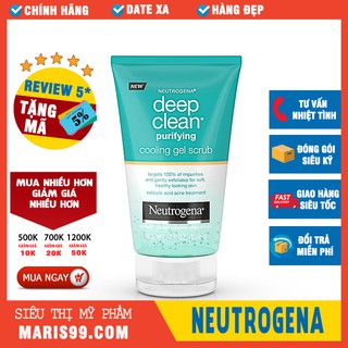 Sữa rửa mặt neutrogena deep clean® purifying cooling gel scrub _xchoice