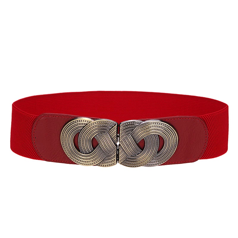 Thắt Lưng Da PU Bản To Co Giãn Phong Cách Vintage