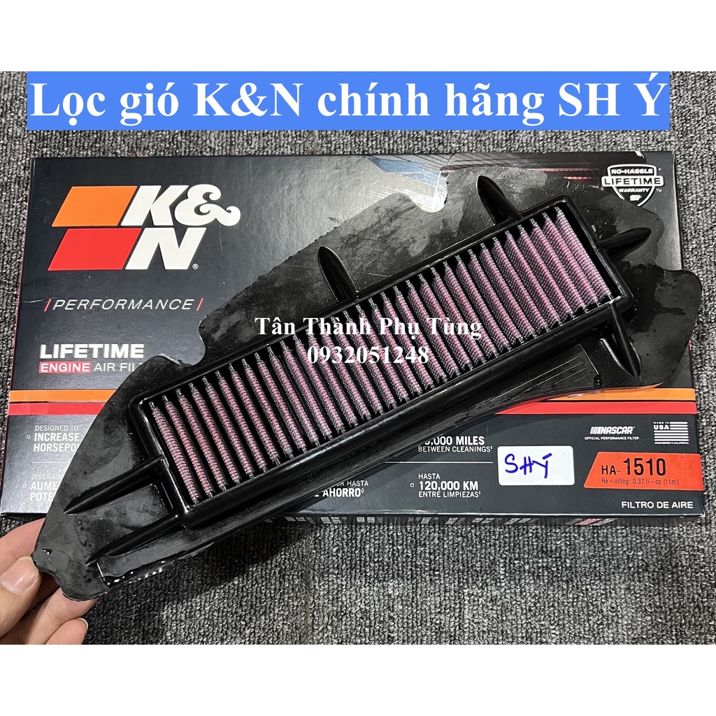 Lọc gió K&amp;N chính hãng SH Ý- HA1510