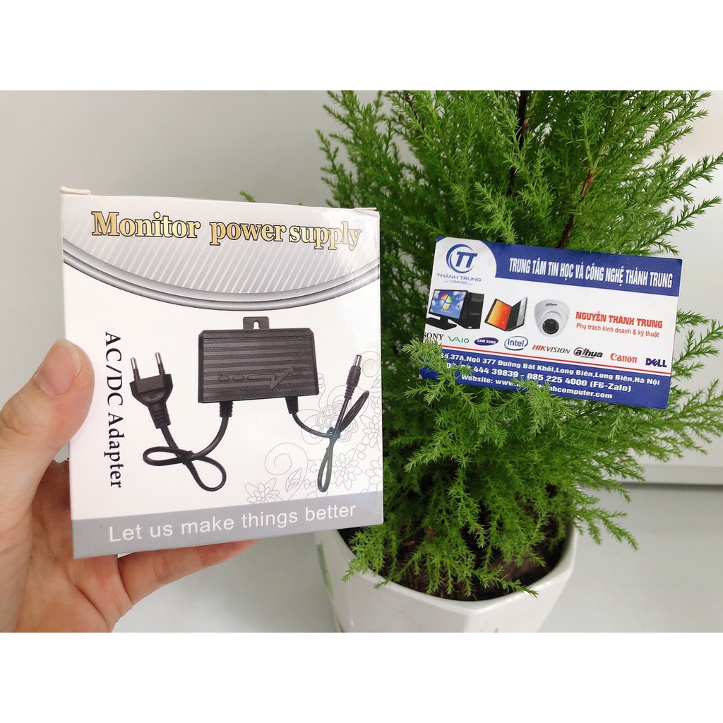 Nguồn Adapter 12V - 2A ngoài trời LOẠI TỐT có móc treo - adapter12v2a