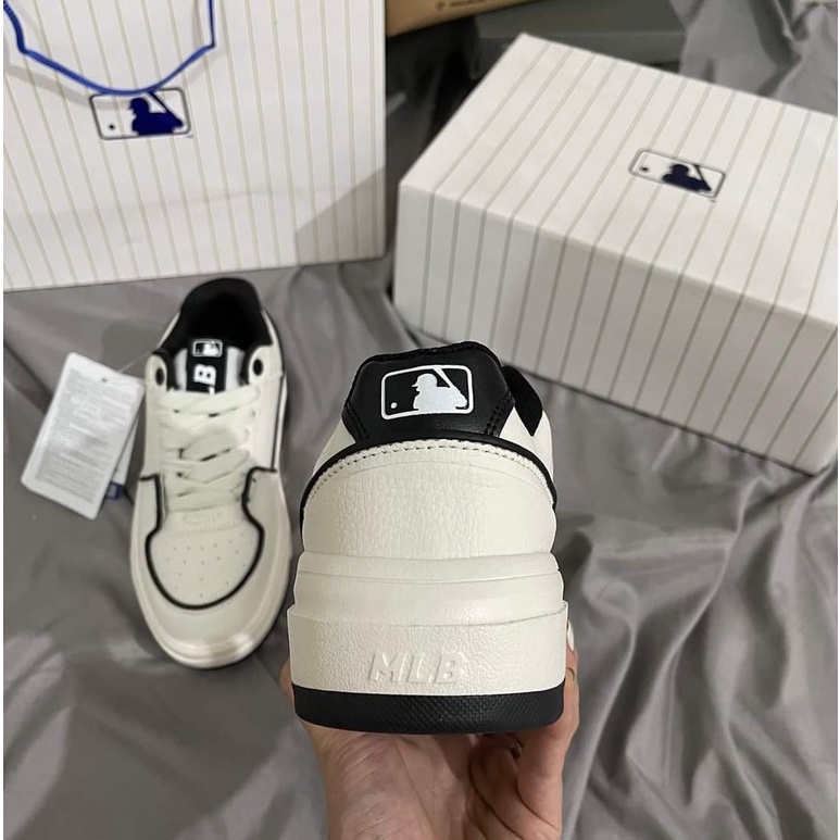 Giày MLB Chunky Liner New York Yankees ‘White Black’ nam nữ , giày M.L.B NY cao cấp size 36_43