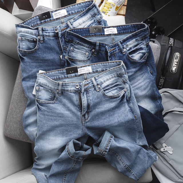 [Quà khi mua 2 SP] Quần jean nam ôm nhẹ 3 màu hàng xuất đẹp | BigBuy360 - bigbuy360.vn