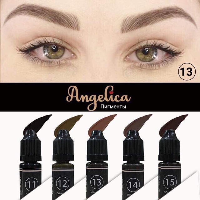 Mực ANGELICA Nga 5ML Mày Môi Mí Phun Xăm Thẩm Mỹ