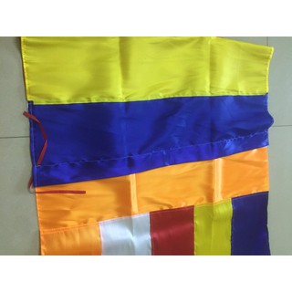 Cờ Phật Giáo 0.7x1.1m cán ngang
