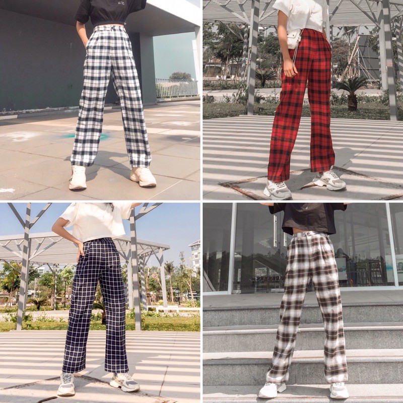 Quần caro nhiều màu