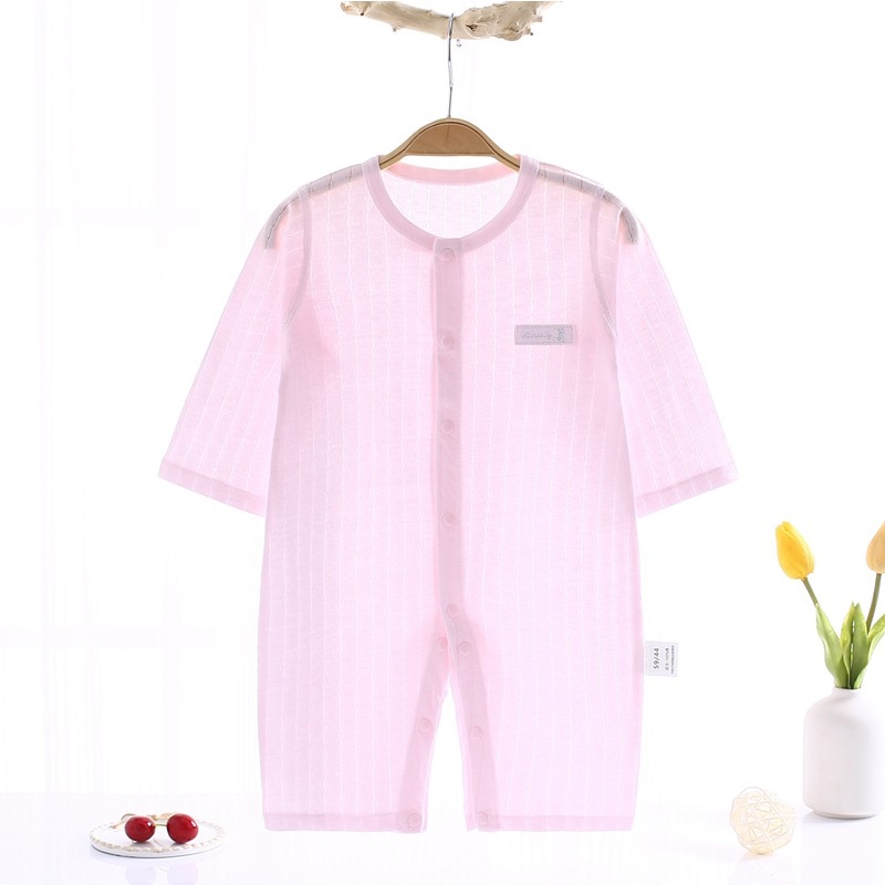 Body dài tay cho bé trai, bé gái, bodysuit liền thân 100% cotton, hàng xuất Hàn, phù hợp mùa hè thu _ BD39